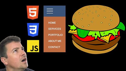 Create a Dropdown Hamburger Menu - Responsive Navigation Tutorial