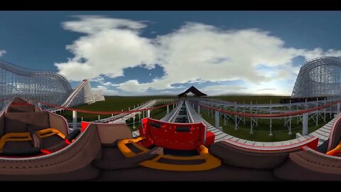 360° 3D-Rollercoaster in 4K (Onride in 360° - 3D)