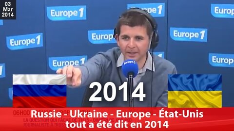 2022/50 Russie - Ukraine tout a été déjà dit en 2014.
