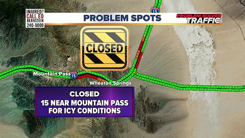 I-15 southbound at the CA/NV state line near Primm closed