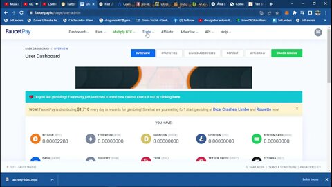 recebendo da faucetpay solana na coinbase