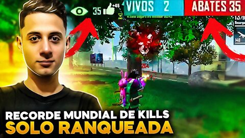 Youtuber Profissional de Free Fire Comemora ao Registrar o maior Números de Abates no Free Fire Ranqueada. Veja Agora!