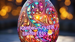 Rainbow Crystal Easter Eggs Stickers