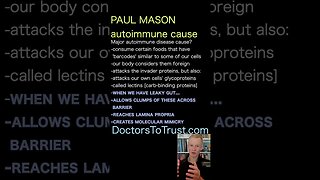 Paul Mason. Major autoimmune disease cause? certain foods have 'barcodes' similar to our cells