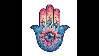 HAMSA HAND Cross Stitch Pattern by Welovit Cross Stitch | welovit.net | #welovit #welovitcrossstitch