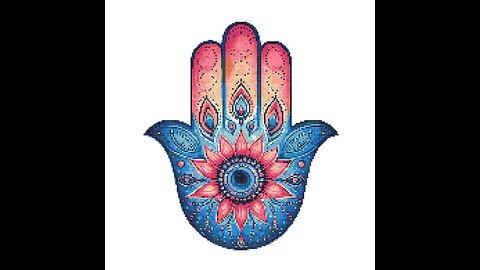 HAMSA HAND Cross Stitch Pattern by Welovit Cross Stitch | welovit.net | #welovit #welovitcrossstitch