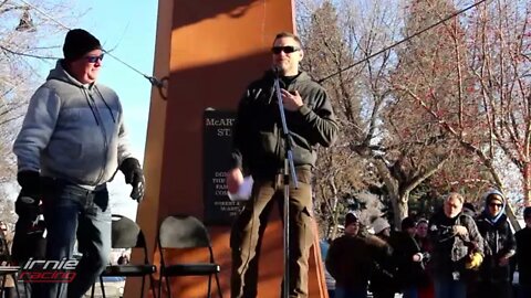 Const. Brian Denison First Public Speech - Okotoks Alberta Freedom Protest | Irnieracing News