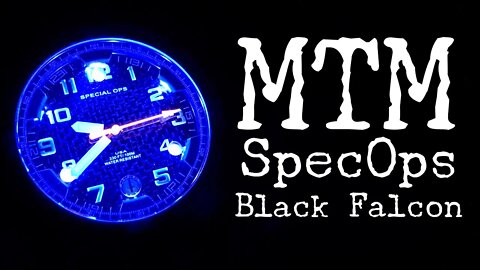 MTM Special Ops Black Falcon Tactical Watch with LED Lights Review