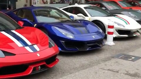 488 Pista and 911 GT2 RS INVASION at Fairmont Monte Carlo