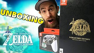 Zelda Tears of the Kingdom Collectors Edition & Pro Controller UNBOXING!