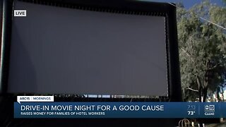 Drive in movie night at Fairmont Scottsdale Princess