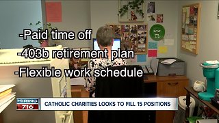 Catholic Charities hiring 15 employees
