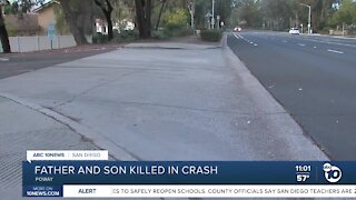 Father, son killed in crash leaving Poway High School