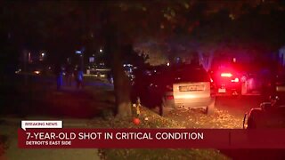 7-year-old in critical condition after drive-by shooting on Detroit's east side