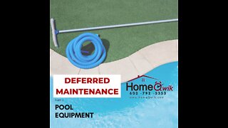 Deferred Maintenance - Part 2 (Pool Equipment)