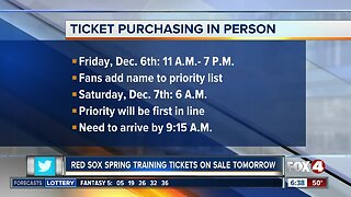 Red Sox spring training tickets go on sale Saturday