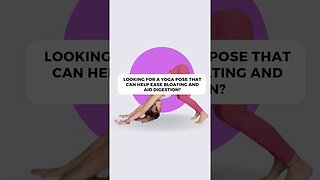 Down Dog Yoga Pose to Help Ease Bloating and Digestion #yoga #yogatips #digestion #bloating #downdog