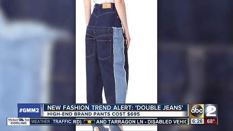 New fashion trend 'double jeans' making waves