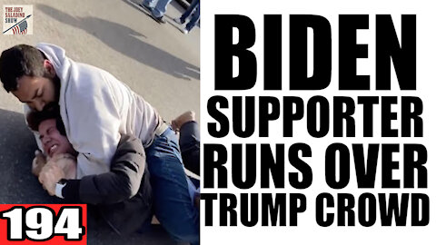 194. Biden Supporter RUNS OVER Trump Crowd!