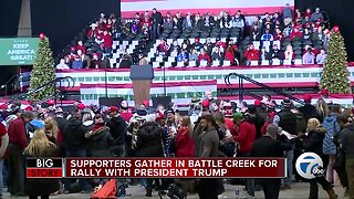 President Trump, Vice President Mike Pence in Battle Creek for rally