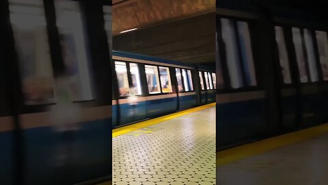 Awesome departure from Peel metro #shorts #viralvideo #montreal #publictransport #travel