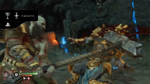 Unlocking the Trials By Fire Trophy | God of War: Ragnarök 4K Clips (PS5, PS4) | God of War Ragnarok