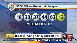 14 Powerball tickets sold in Florida worth $50K to $150K