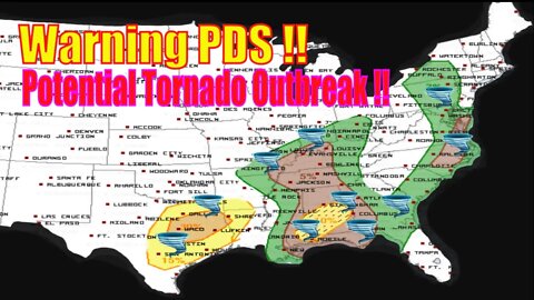 WARNING PDS! Potential Tornado Outbreak! - The WeatherMan Plus Weather Channel