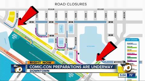 SAN DIEGO COMIC-CON TRAFFIC AND ROAD CLOSURE INFORMATION