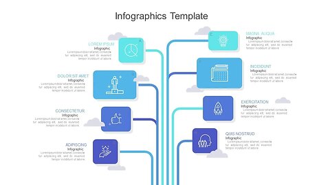 Powerpoint Template - Lamp Post infographic slide in PowerPoint Creative Ideas slide