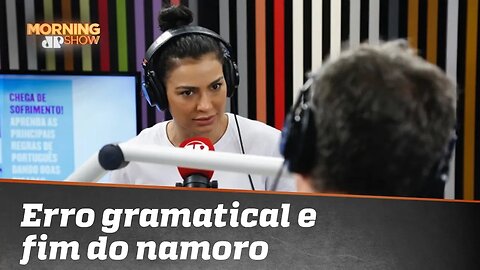 Cíntia Chagas terminou namoro com discussão acalorada sobre erro gramatical