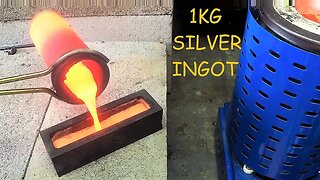 Melting Jewelry into a 1kg Silver Bar
