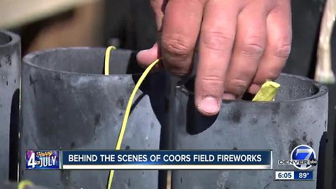 Behind the scenes: Coors Field fireworks preparations