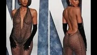 Ciara dressed Naked to Oscars