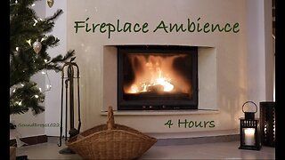 4-Hour Fireplace Serenade for a Festive Evening