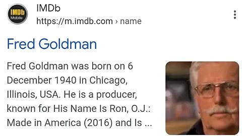 Fred GoldmanFred Goldman was born on 6 December 1940 in Chicago