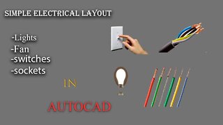 Electrical layout in AutoCAD \\ part 1 @lheghend_Architects