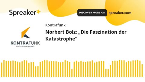 Norbert Bolz: „Die Faszination der Katastrophe“