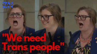 Senator Machaela Cavanaugh screams her lungs out 'we need trans people'