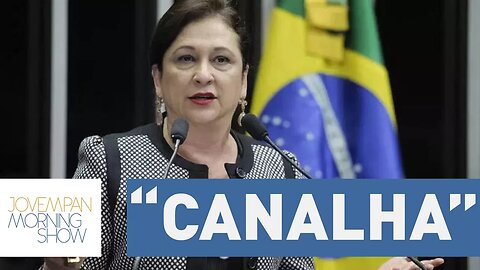 Senadora Kátia Abreu critica PMDB e chama Jucá de "canalha"