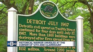 City marks 50th anniversary of Detroit riots at 12th and Clairmount
