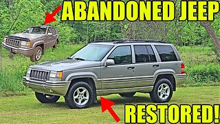 Restoring An Abandoned 5.9 Grand Cherokee! 4 Week Jeep Transformation Fixing & Detailing EVERYTHING!