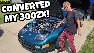 Converted my 300zx Z32 to a 240sx!? (Shock Tower Conversion)