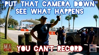 CLUELESS COAST GUARD VIOLATES RIGHTS | "PUT THAT CAMERA DOWN" SEE WHAT HAPPENS