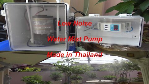 Water mist system with low noise made in Thailand