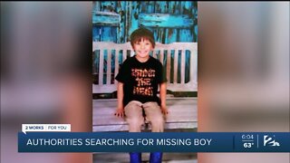 Authorities searching for missing boy