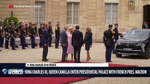 King Charles III and Queen Camilla rekindle UK-France ties in Presidential Palace visit.