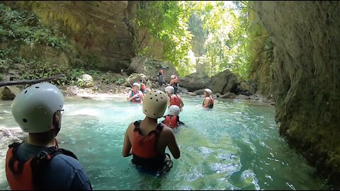 Canyoneering to Kawasan Falls Cebu, Philippines