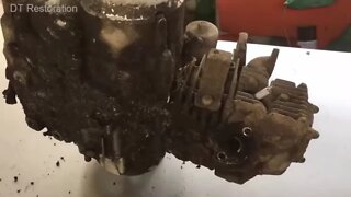 Restoration The Engine For An Old Motorbike | Restore Old Rusty Engine