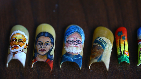 Artist Paints Stunning Portraits On His Fingernails: MAKING MAD